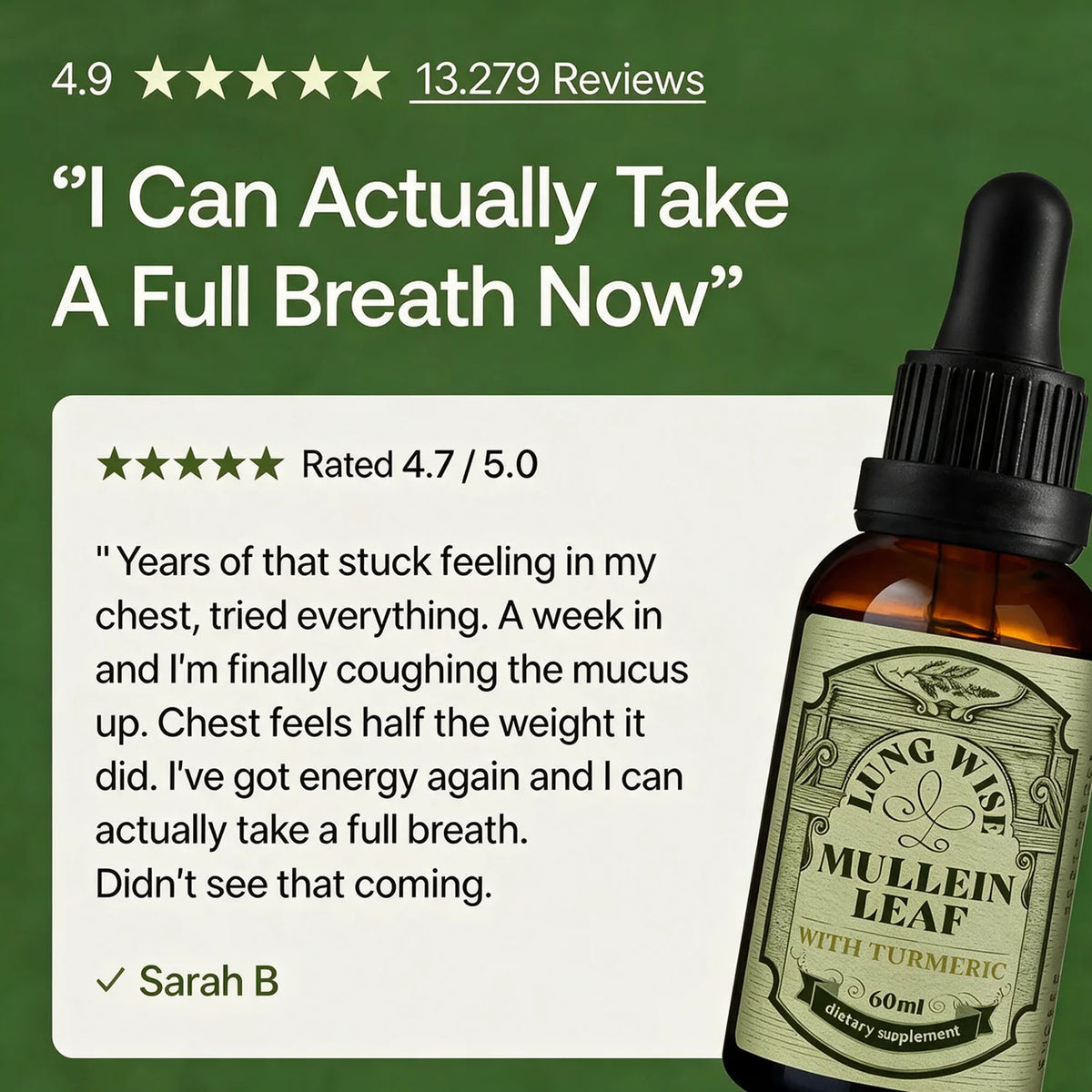 LungWise Mullein Drops | Advanced Formula